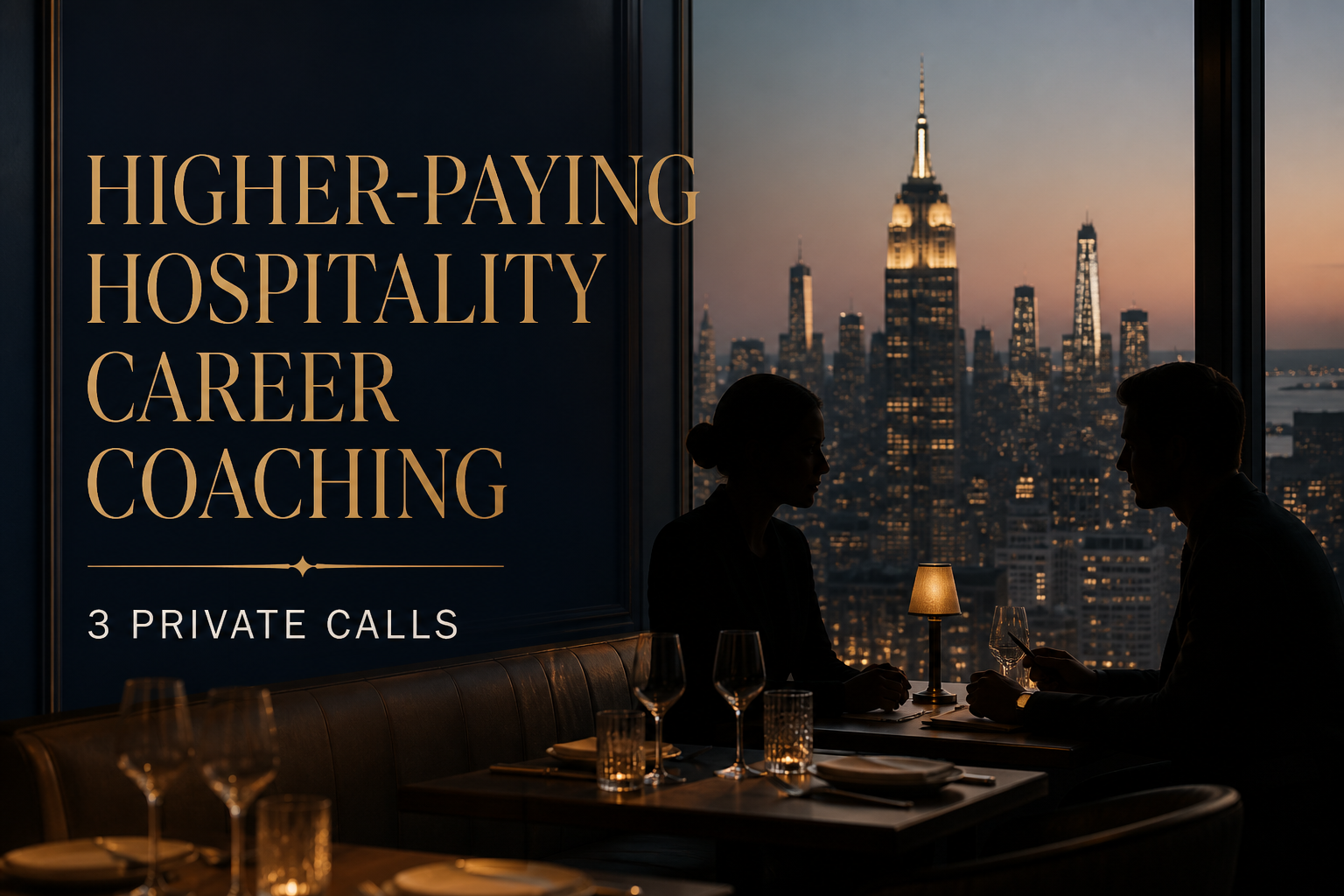 Fine Dining Career Coaching Series — three private calls